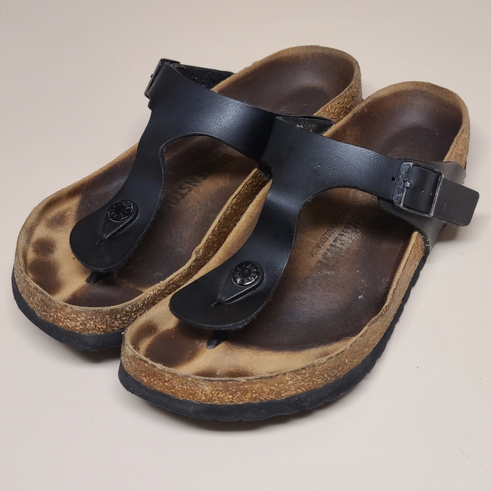 Birkenstock Gizeh leather casual sandals size 37